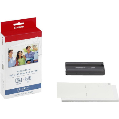 Canon KP-36IP 7737A001, carta fotografica, 36pz, 10x15cm, bianco