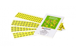 Partex PLB025025H40.LIT etichette 25x25 mm, villámlás egy háromszögben, giallo, 10x12pz