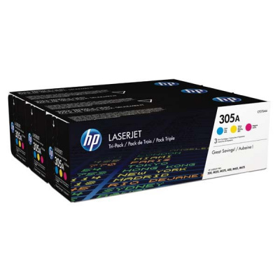 HP 305A CF370AM CMY multipack di toner originali