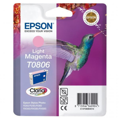 Epson T0806 C13T08064011 magenta chiaro (light magenta) cartuccia originale