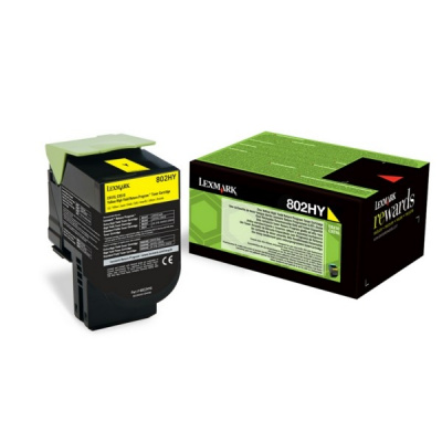 Lexmark 80C2HYE giallo (yellow) toner originale
