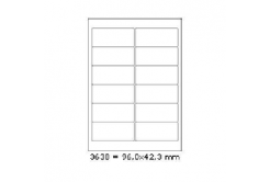 Etichette autoadesive 96 x 42,3 mm, 12 etichette, A4, 100 fogli