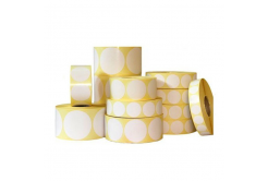 Etichette autoadesive rotondo 50 mm, 1000 pz, bianco termico, rotolo