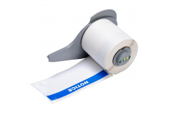 Brady M7-38-483-NOTICE / 174624, 101.60 mm, Polyester, testo blu / sfondo bianco