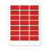 Etichette autoadesive 63,5 x 29,6 mm, 27 etichette, A4, 20 fogli, rosso