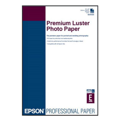 Epson Premium Luster Photo Paper S041785 C13S041785, 235 g/m2, A3+, 100pz, lucido, bianco, carta fotografica