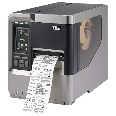 TSC MX240P 99-151A001-7ALF TT, stampante di etichette, 8 punti/mm (203 dpi), riavvolgimento, RTC, display, USB, RS232, Ethernet, TSPL-EZ, kit (USB)