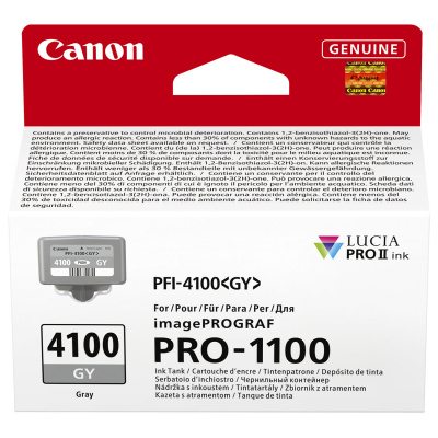 Canon PFI-4100 6783C001 grigio (grey) cartuccia originale