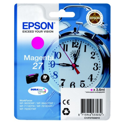 Epson T27034022, 27 magenta (magenta) cartuccia originale