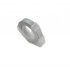 Dymo Omega, 9mm x 3m, testo bianco / sfondo argento, nastro compatibile