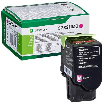 Lexmark C232HM0 magenta toner originale
