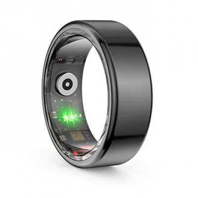 Powerton SMART RING anello intelligente dimensione 8, nero