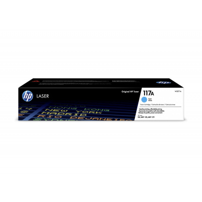HP 117A W2071A ciano (cyan) toner originale