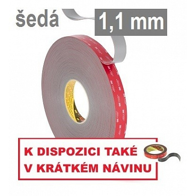 3M VHB™ GPH-110GF Oboustranně silně lepicí páska, tl. 1,1 mm 6 mm x 33 m