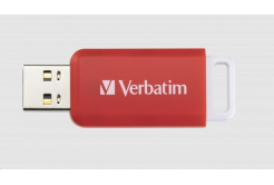 VERBATIM Flash Disk 16GB DataBar USB 2.0 Drive, rosso