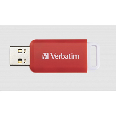 VERBATIM Flash Disk 16GB DataBar USB 2.0 Drive, rosso