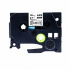 Nastro compatibile con Brother TZ-SE4/TZe-SE4, 18mm x 8m sicurezza, testo nera/sfondo bianco