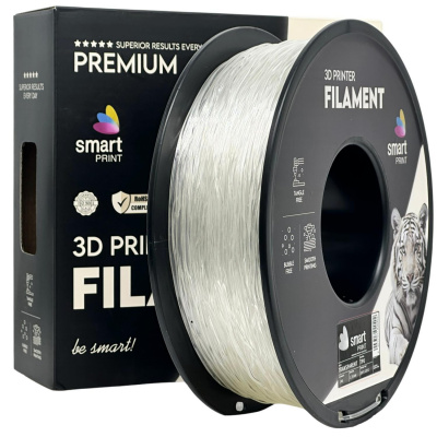 Smart Print FG-S126-E1, 3D filamento, TPU 95A, 1,75mm, 1000g, Trasparente (Transparent)