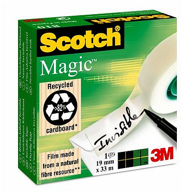 3M 810 Nastro adesivo Scotch Magic Tape in scatola verde 19 mm x 33 m