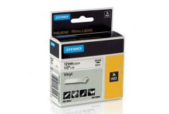 Dymo D1 18444, S0718600, 12mm x 5,5m testo nera / sfondo bianco, nastro originale