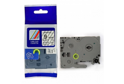 Kompatibilní páska s Brother TZ-FX121 / TZe-FX121, 9mm x 8m, flexi, černý tisk / průhledný