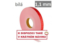 3M VHB™ LSE-110WF Oboustranně silně lepicí páska na LSE plasty, tl. 1,1 mm 19 mm 33 m
