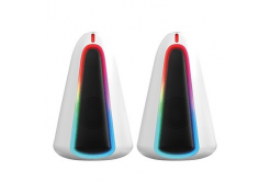 Altoparlanti Marvo MONKA SG-500, 2.0, 6W, bianchi, controllo del volume, retroilluminazione RGB