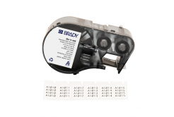 Brady M4-11-498 / 170785, 19.05 mm, Vinyl, testo nera / sfondo bianco