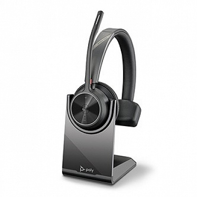 HP Poly Voyage 4310-M 77Y93AA Mono Poly Voyage 4310-M Mono cuffie con microfono, wireless, nere, supporto di ricarica, tipo monoaurale bluetooth
