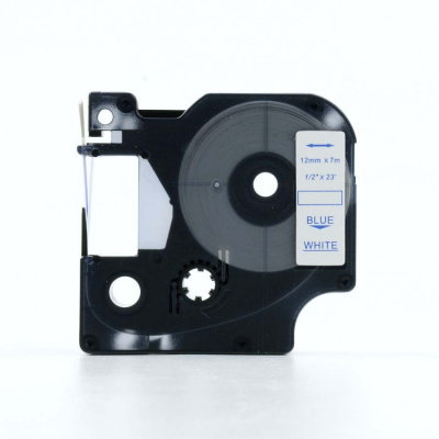 Nastro compatibile con Dymo 45804, 19mm x 7m, testo blu / sfondo bianco