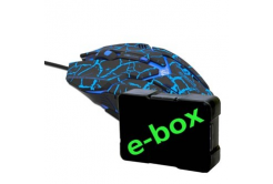 E-blue Mouse Auroza Gaming EMS639BKCA-IU, 4000DPI, ottica, 6sp\., wired USB, nero, gaming, e-box
