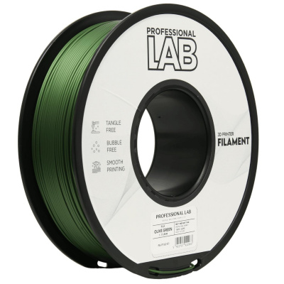 Professional Lab FG-P162-E1, filamento 3D, PLA, 1,75 mm, 1000 g, Verde (Olive green)