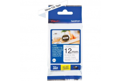 Brother TZE-231S, 12mm x 4m, testo nera / sfondo bianco, laminato, nastro originale