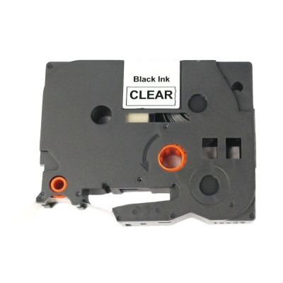 Nastro compatibile con Brother TZ-M31 / TZe-M31, 12mm x 8m testo nera / opaco nastro trasparente