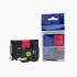 Nastro compatibile con Brother TZ-451 / TZe-451, 24mm x 8m, testo nera / sfondo rosso