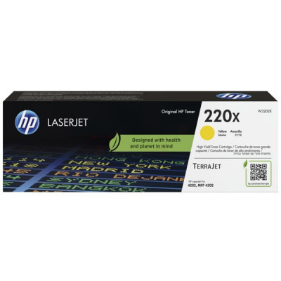 HP 220X W2202X giallo (yellow) toner originale