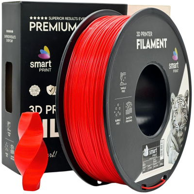 Smart Print FG-S58-E1, 3D filamento, PLA+, 1,75mm, 1000g, Rosso (Red)
