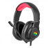 Marvo HG8958, sluchátka s mikrofonem, ovládání hlasitosti, nero, gaming, 3.5 mm jack + rozdvojka + USB