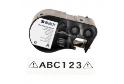 Brady M4C-500-595-CL-WT / 170822, 12.70 mm x 6.10 m, Vinile, testo bianco / sfondo trasparente