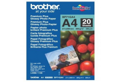 Brother Glossy Photo Paper, carta fotografica, lucido, bianco, A4, 260 g/m2, 20 pz BP71GA4, getto d'inchiostro