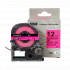 Epson SK12P, 12mm x 5m, testo nera / fluorescente sfondo rosa, nastro compatibile