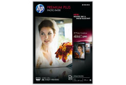 HP CR673A Premium Plus Semi-Gloss Photo Paper, carta fotografica, pololucido, bianco, A4, 300 g/m2, 20 pz