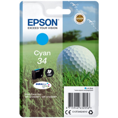 Epson T34624010, T346240 ciano (cyan) cartuccia originale