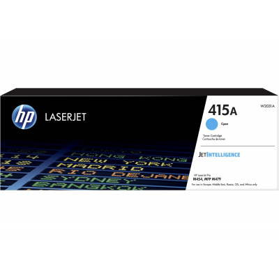 HP 415A W2031A ciano (cyan) toner originale