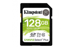 Kingston scheda di memoria Canvas Select Plus, 128GB, SDXC, SDC2/128GB, UHS-I U3 (Class 10), A1