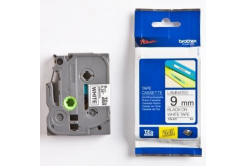 Brother TZ-221 / TZe-221, 9mm x 8m, testo nera / sfondo bianco, nastro originale