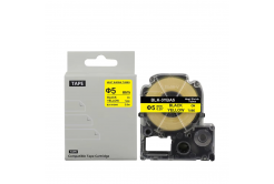 Epson LK-3YBA5, BU5Y, LK-4YBA5, 5 mm x 2,5 m, testo nera / sfondo giallo, nastro compatibile