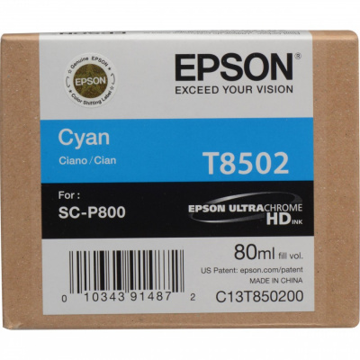 Epson T8502 C13T850200 ciano (cyan) cartuccia originale