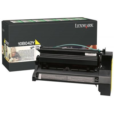 Lexmark 10B042Y giallo (yellow) toner originale