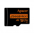 Apacer scheda di memoria V30 A2, 256GB, micro SDXC, AP256GMCSX10U8-R, UHS-I U3 (Class 10), con adattatore